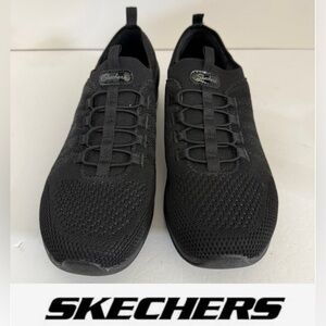 Skechers Women’s  Black Mesh Sneakers